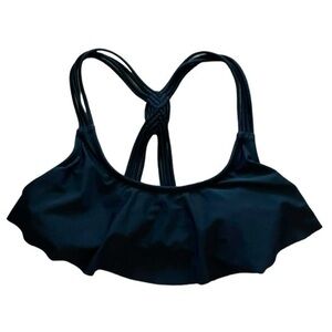 Target Xhileration Swim Bikini Top Black Medium Strappy